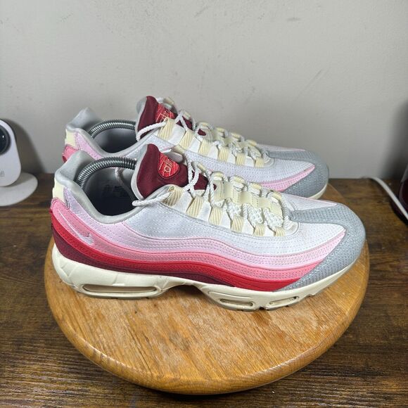 Nike Air Max 95 QS Anatomy‎ Of Air Red White Men's Size 11.5 Shoes DM0012-600